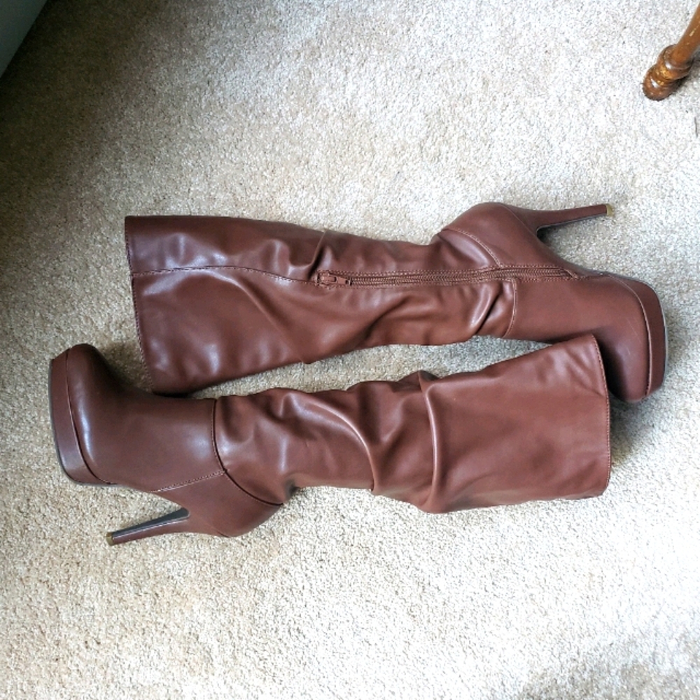 BAMBOO Faux Leather Boots